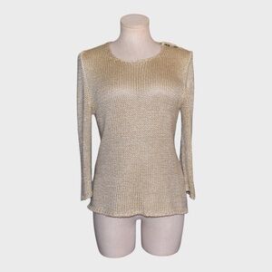 Isabel Marant Crewneck Sweater with Snake Shoulder Pin